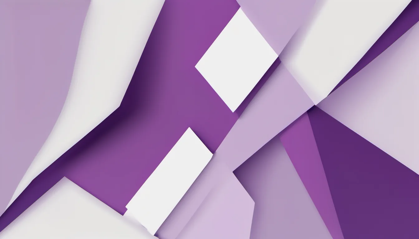 Abstract standard frame illustration in violet and pale lilac on white — decorative header for 12,000 BTU Mini Splits Compared on Published Specs