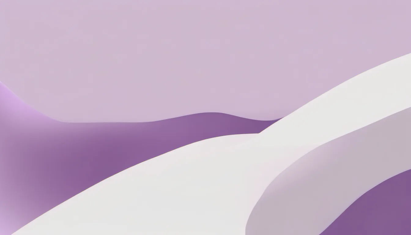 Abstract double thick line illustration in violet and pale lilac on white — decorative header for 230V Mini Splits Compared on Specs