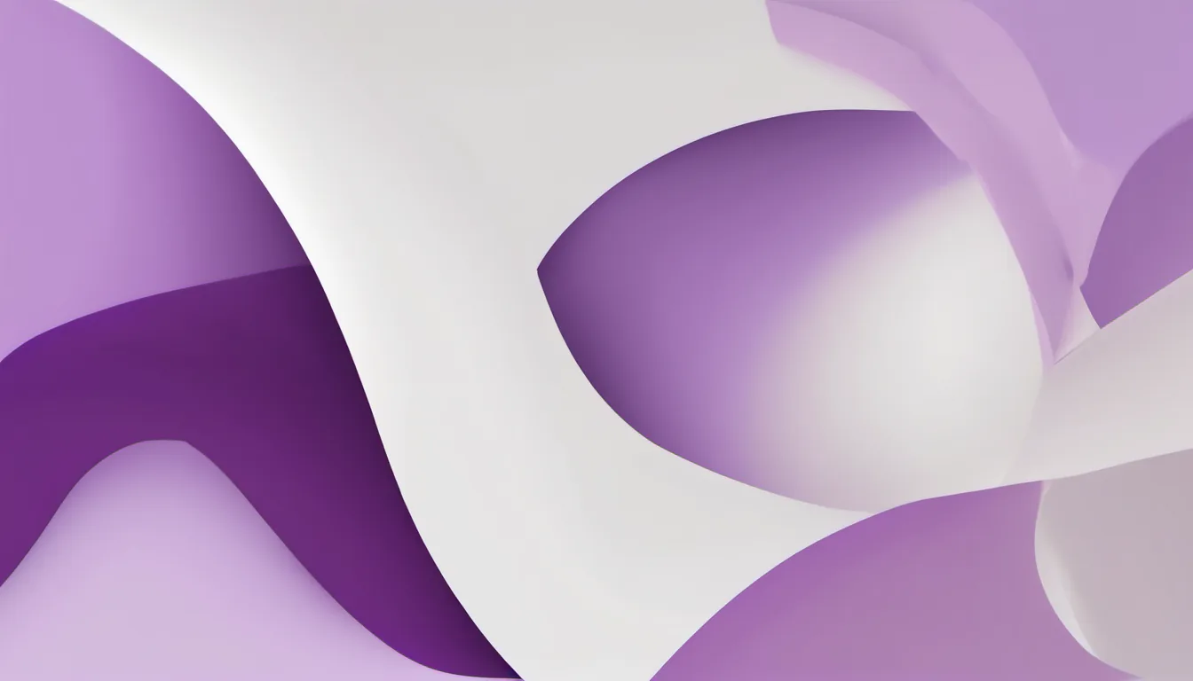 Abstract large frame illustration in violet and pale lilac on white — decorative header for 24,000 BTU Mini Splits Compared on Published Specs