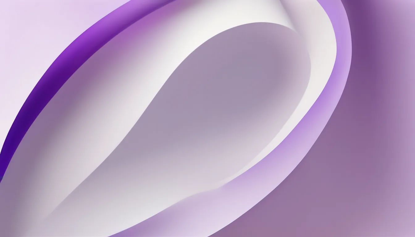 Abstract enclosing shell illustration in violet and pale lilac on white — decorative header for Privacy Policy